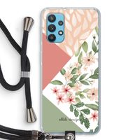 Sweet heaven geometrics: Samsung Galaxy A32 4G Transparant Hoesje met koord