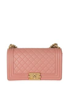 CHANEL Pre-Owned sac porté épaule Boy Chanel médium 2017-2018 - Rose