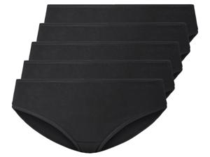 esmara 5 dames slips (XXL (52/54), Zwart)