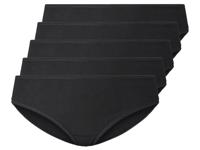 esmara 5 dames slips (XXL (52/54), Zwart)