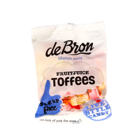 De Bron Fruit toffee suikervrij 90 Gram