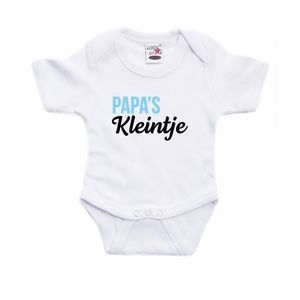 Papas kleintje cadeau baby rompertje wit jongen/meisje