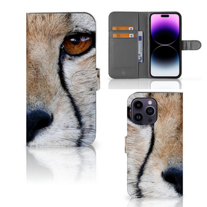 iPhone 15 Pro Max Telefoonhoesje met Pasjes Cheetah