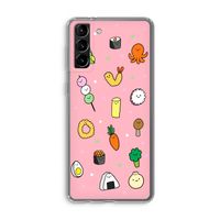 Happy bento friends: Samsung Galaxy S21 Plus Transparant Hoesje