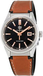 Horlogeband Tag Heuer FT6116 Leder/Kunststof Bruin