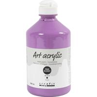 Creativ Company Acryl verf, semi-glanzend, dekkend, paars, 500 ml/ 1 fles