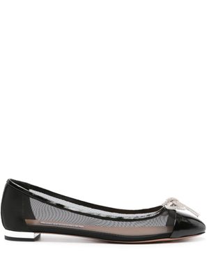 Aquazzura ballerines Parisina en mesh - Noir
