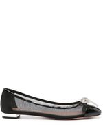 Aquazzura ballerines Parisina en mesh - Noir