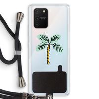 Palmboom: Samsung Galaxy S10 Lite Transparant Hoesje met koord