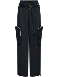 Dion Lee pantalon Blouson à taille ceinturée - Noir