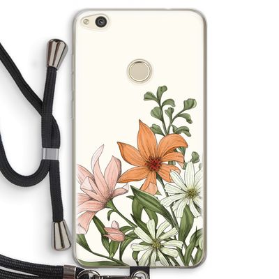 Floral bouquet: Huawei Ascend P8 Lite (2017) Transparant Hoesje met koord