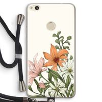Floral bouquet: Huawei Ascend P8 Lite (2017) Transparant Hoesje met koord