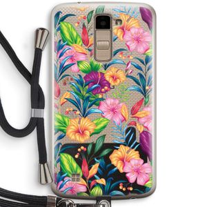 Tropisch 2: LG K10 (2016) Transparant Hoesje met koord