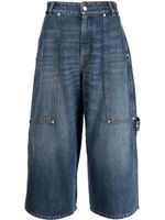 Stella McCartney cropped wide-leg jeans - Bleu - thumbnail