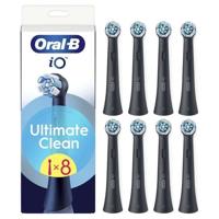ORAL-B iO Navullingen Ultimate Clean Opzetborstel - 8 Stuks - Zwart