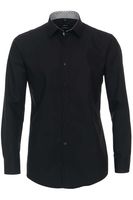 Venti Modern Fit Overhemd ML7 (72CM+) zwart - thumbnail