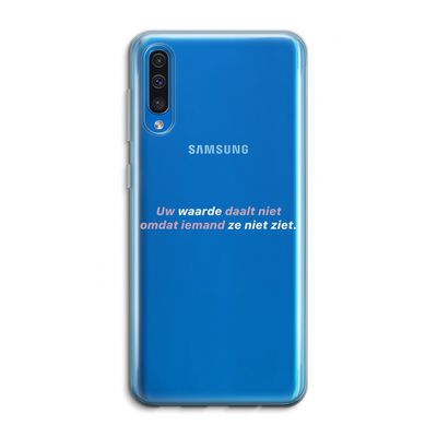 uw waarde daalt niet: Samsung Galaxy A50 Transparant Hoesje