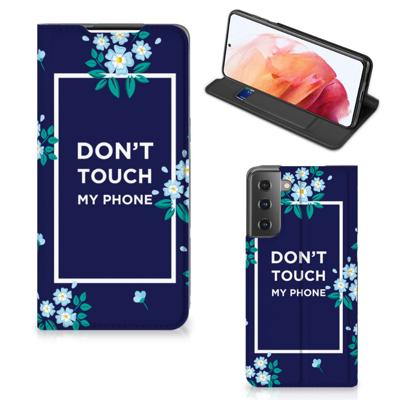 Samsung Galaxy S21 Design Case Flowers Blue DTMP