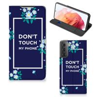 Samsung Galaxy S21 Design Case Flowers Blue DTMP
