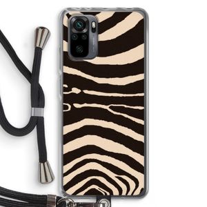 Arizona Zebra: Xiaomi Redmi Note 10 Pro Transparant Hoesje met koord
