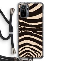 Arizona Zebra: Xiaomi Redmi Note 10 Pro Transparant Hoesje met koord
