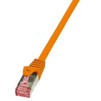 LogiLink CQ2098S RJ45 Netwerkkabel, patchkabel CAT 6 S/FTP 10.00 m Oranje Vlambestendig, Snagless 1 stuk(s) - thumbnail