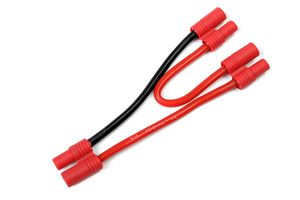 Y-kabel serieel 3.5mm goudstekker, silicone kabel 14AWG (1st)