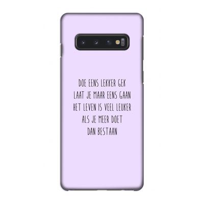 Gek: Samsung Galaxy S10 4G Volledig Geprint Hoesje