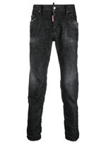 DSQUARED2 jean skinny à effet usé - Noir - thumbnail