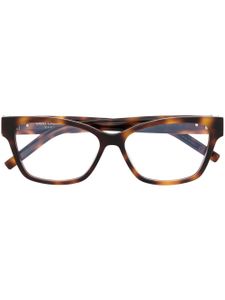 Saint Laurent Eyewear lunettes de vue à monture rectangulaire - Marron