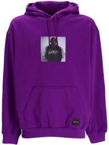 BOSS x Khaby hoodie à imprimé graphique - Violet