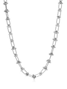 Nialaya Jewelry collier chaîne à détail de nœud - Argent