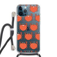 Krab: iPhone 12 Pro Max Transparant Hoesje met koord