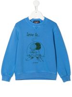 DSQUARED2 KIDS sweat à imprimé graphique - Bleu