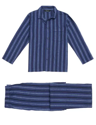 Flanellen Herenpyjama Bio Katoen Copenhagen Blues Ambassador 1867
