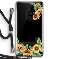 Zonnebloemen: Xiaomi Mi Mix 2 Transparant Hoesje met koord