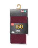HEMA Kindermaillot thermo 150denier donkerrood (donkerrood)