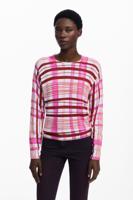 Mikado gestreepte trui - RED - L