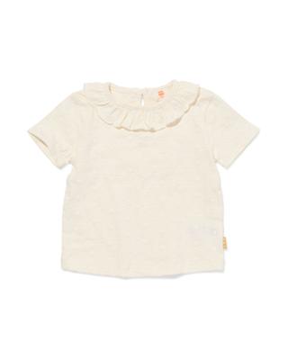 HEMA Newborn T-shirt broderie ecru (ecru)