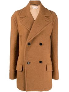 Marni manteau court à boutonnière croisée - Marron