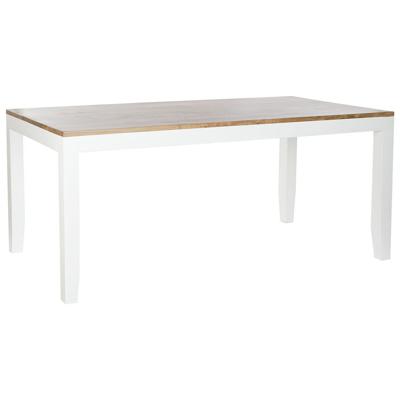 Eettafel DKD Home Decor Wit Bruin Acacia Mangohout 200 x 100 x 80 cm