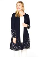 Yoek Vest-jasje PEARLS | Blauw | Maat 54/56