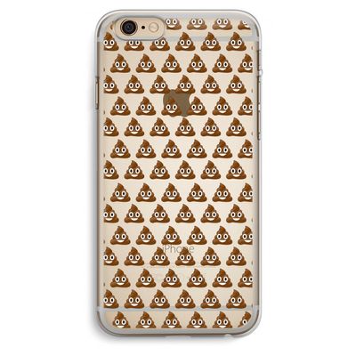 Poop emoji: iPhone 6 Plus / 6S Plus Transparant Hoesje