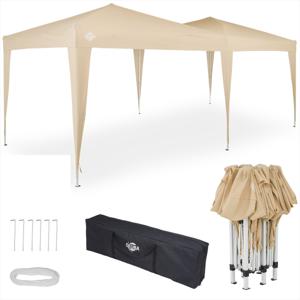 Easy Up - Vouwtent - Paviljoen - Partytent beige 3x6 mtr