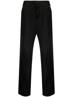 Lardini pantalon en velours à coupe droite - Noir