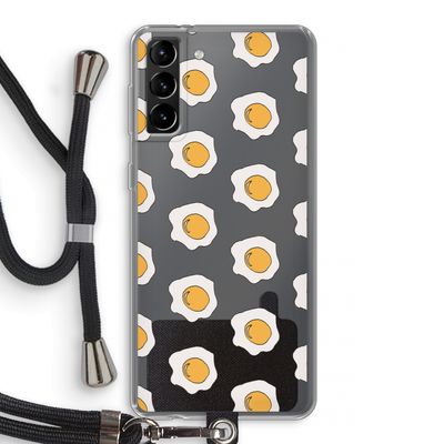 Bacon to my eggs #1: Samsung Galaxy S21 Plus Transparant Hoesje met koord
