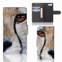 Sony Xperia X Compact | Telefoonhoesje | Met pasjeshouder | Cheetah