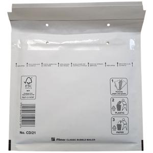 200 Luchtkussenenveloppen CD/21 180x165mm wit Filmar Classic
