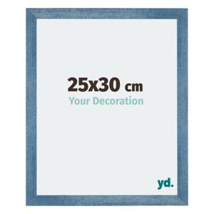 Fotolijst 25x30cm Helder Blauw Geveegd MDF Mura