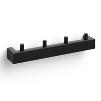 Zack Linea kapstok/handdoekhaken zwart RVS 40579 - thumbnail